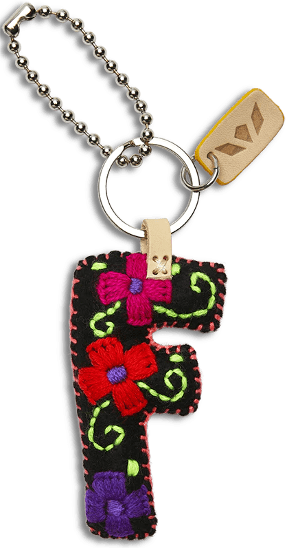Consuela Black Felt Letter Charms - Deadwood South Boutique & Company LLC