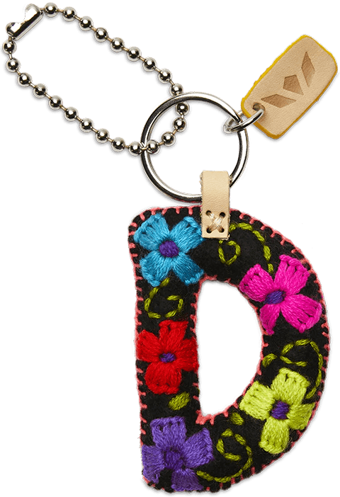 Consuela Black Felt Letter Charms - Deadwood South Boutique & Company LLC