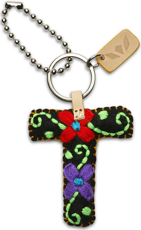 Consuela Black Felt Letter Charms - Deadwood South Boutique & Company LLC