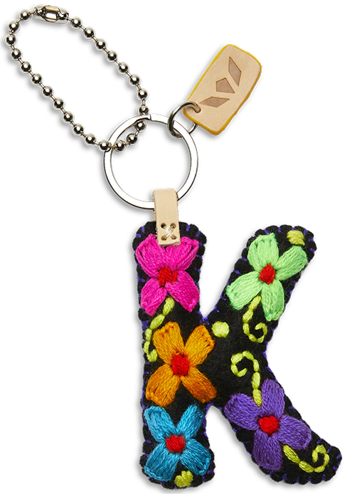 Consuela Black Felt Letter Charms - Deadwood South Boutique & Company LLC