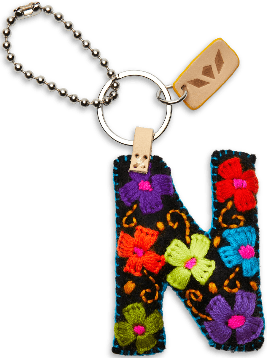 Consuela Black Felt Letter Charms - Deadwood South Boutique & Company LLC