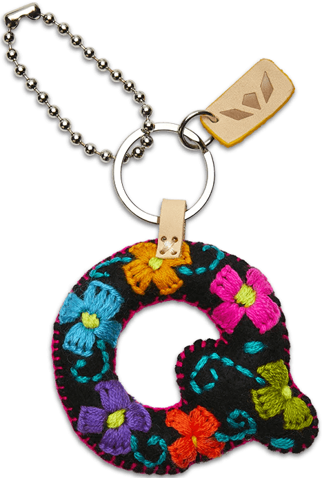 Consuela Black Felt Letter Charms - Deadwood South Boutique & Company LLC