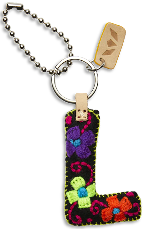 Consuela Black Felt Letter Charms - Deadwood South Boutique & Company LLC