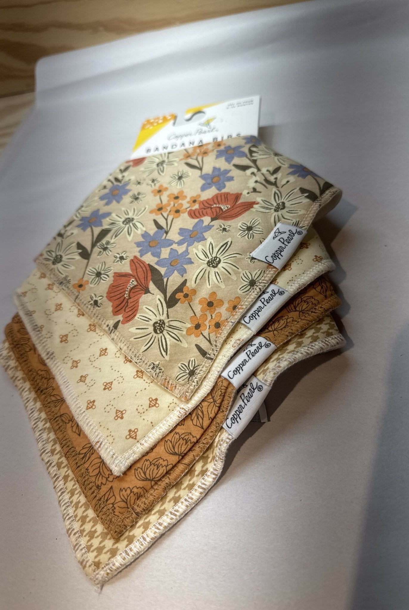 Copper Pearl Bandana Bibs 4Pack - Deadwood South Boutique & Company LLC