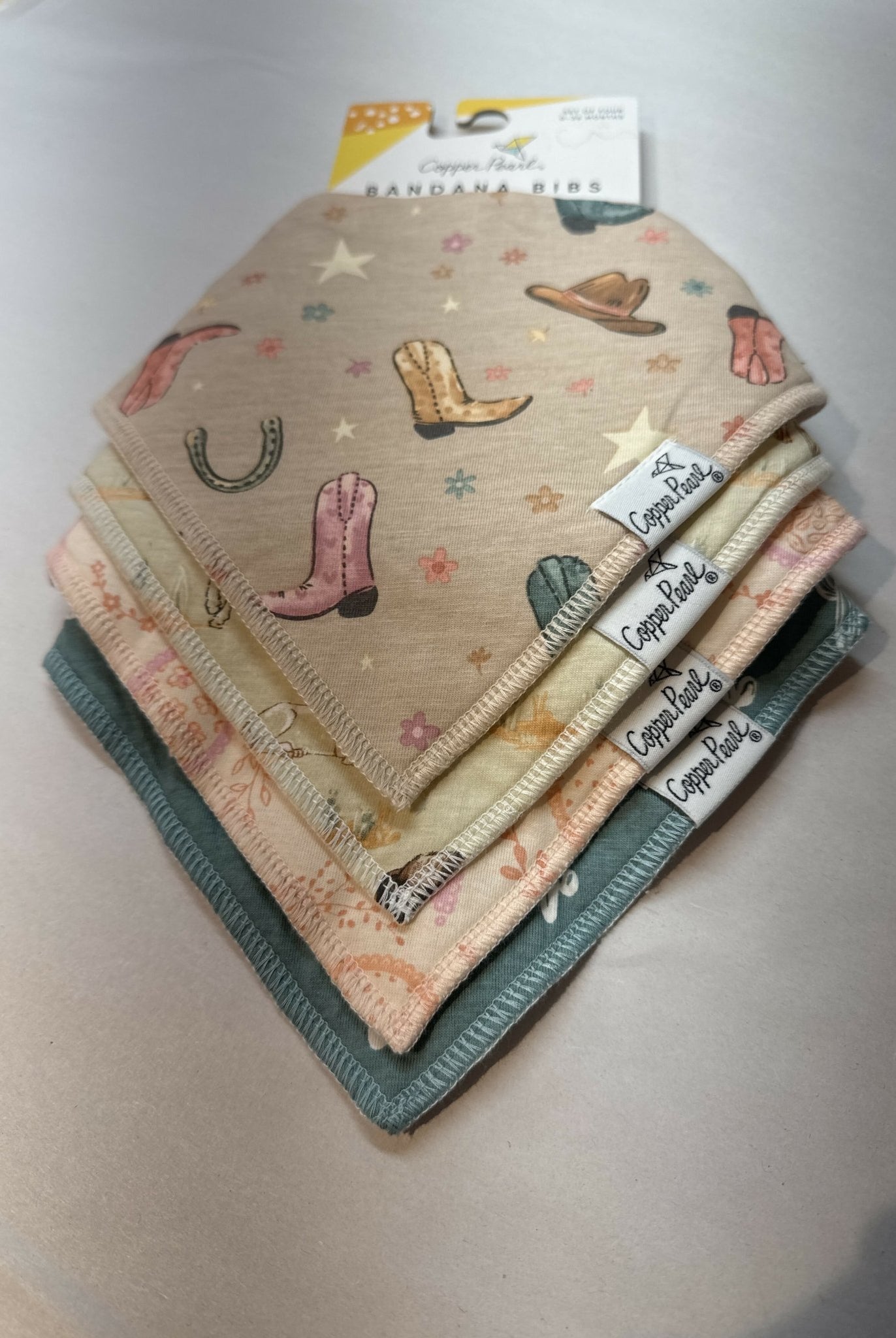 Copper Pearl Bandana Bibs 4Pack - Deadwood South Boutique & Company LLC