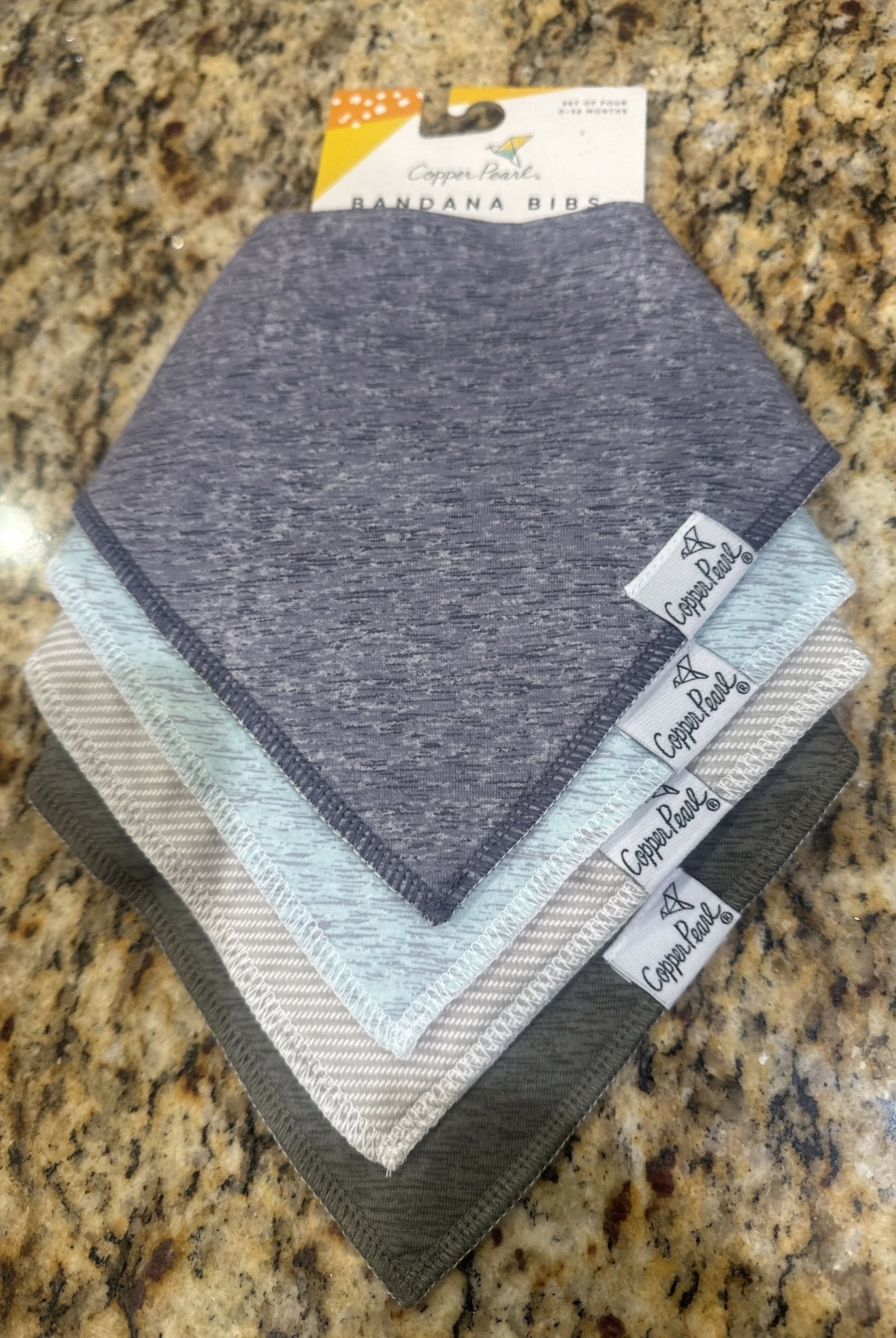 Copper Pearl Bandana Bibs 4Pack - Deadwood South Boutique & Company LLC