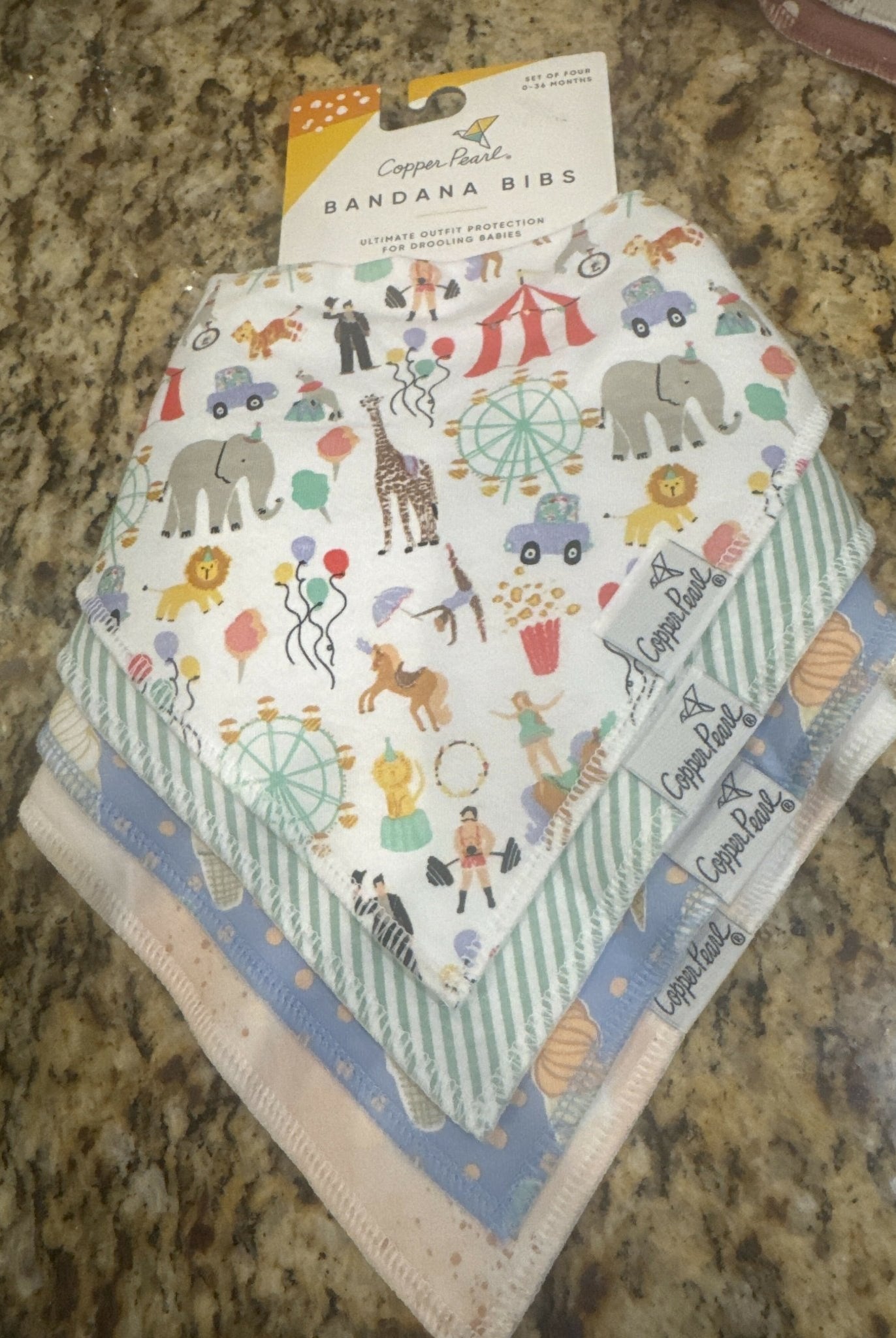 Copper Pearl Bandana Bibs 4Pack - Deadwood South Boutique & Company LLC