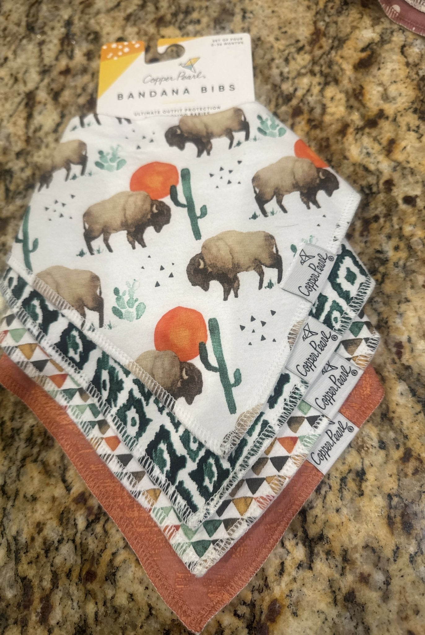 Copper Pearl Bandana Bibs 4Pack - Deadwood South Boutique & Company LLC