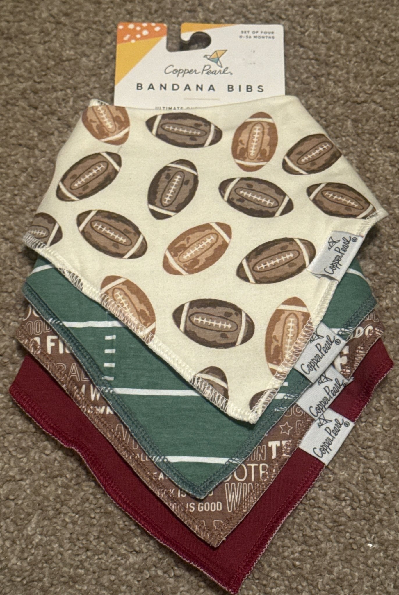 Copper Pearl Bandana Bibs 4Pack - Deadwood South Boutique & Company LLC