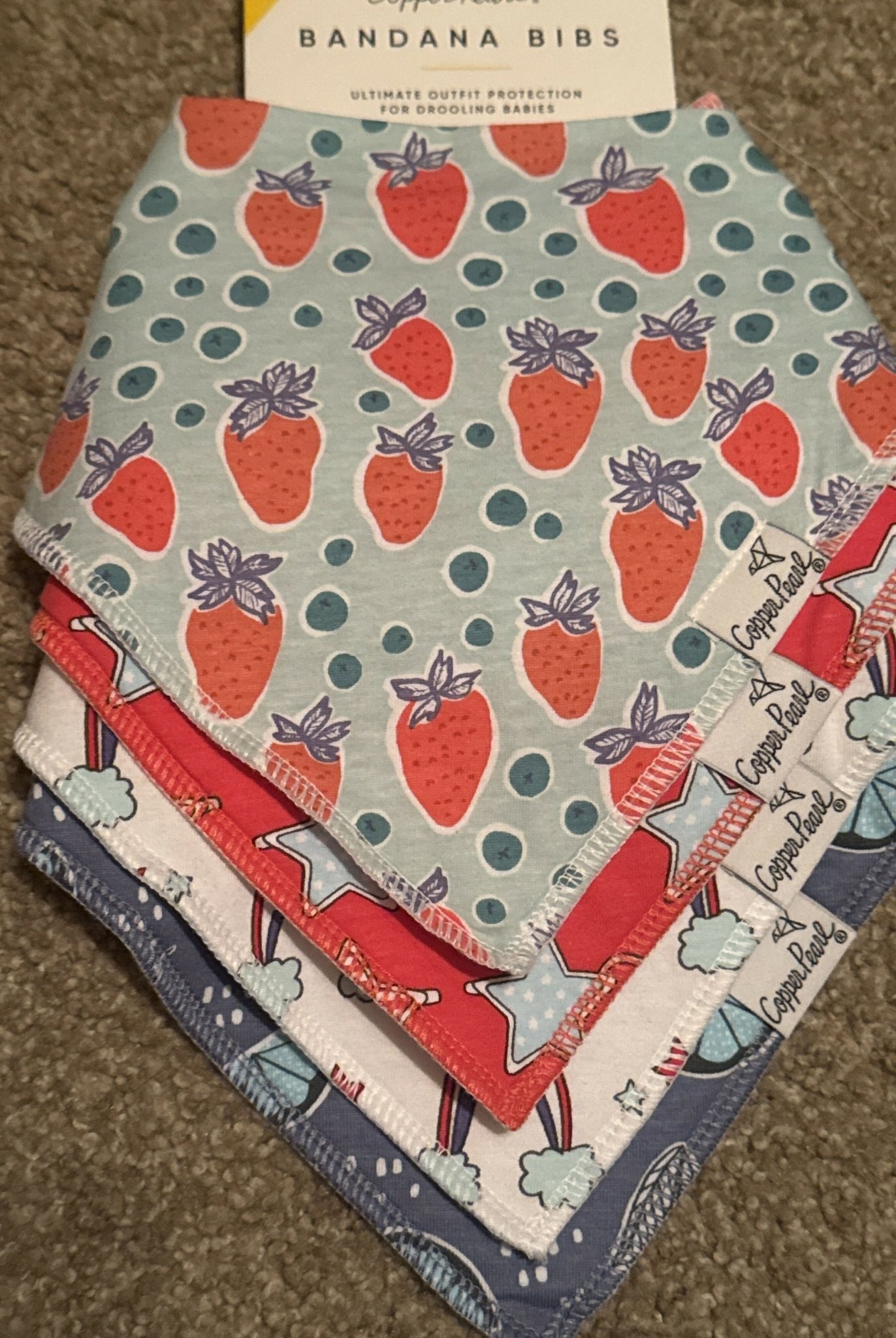 Copper Pearl Bandana Bibs 4Pack - Deadwood South Boutique & Company LLC