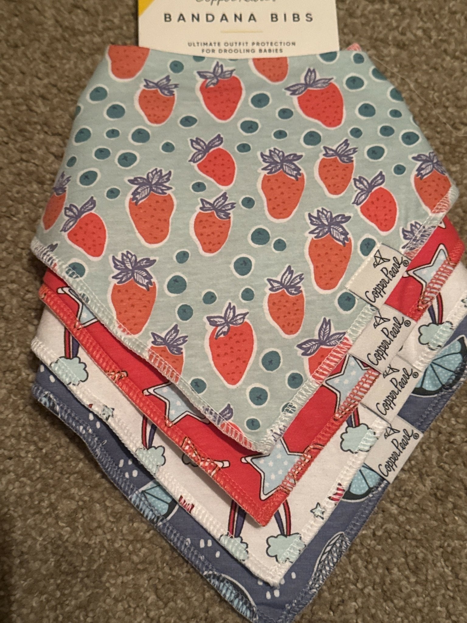 Copper Pearl Bandana Bibs 4Pack - Deadwood South Boutique & Company LLC