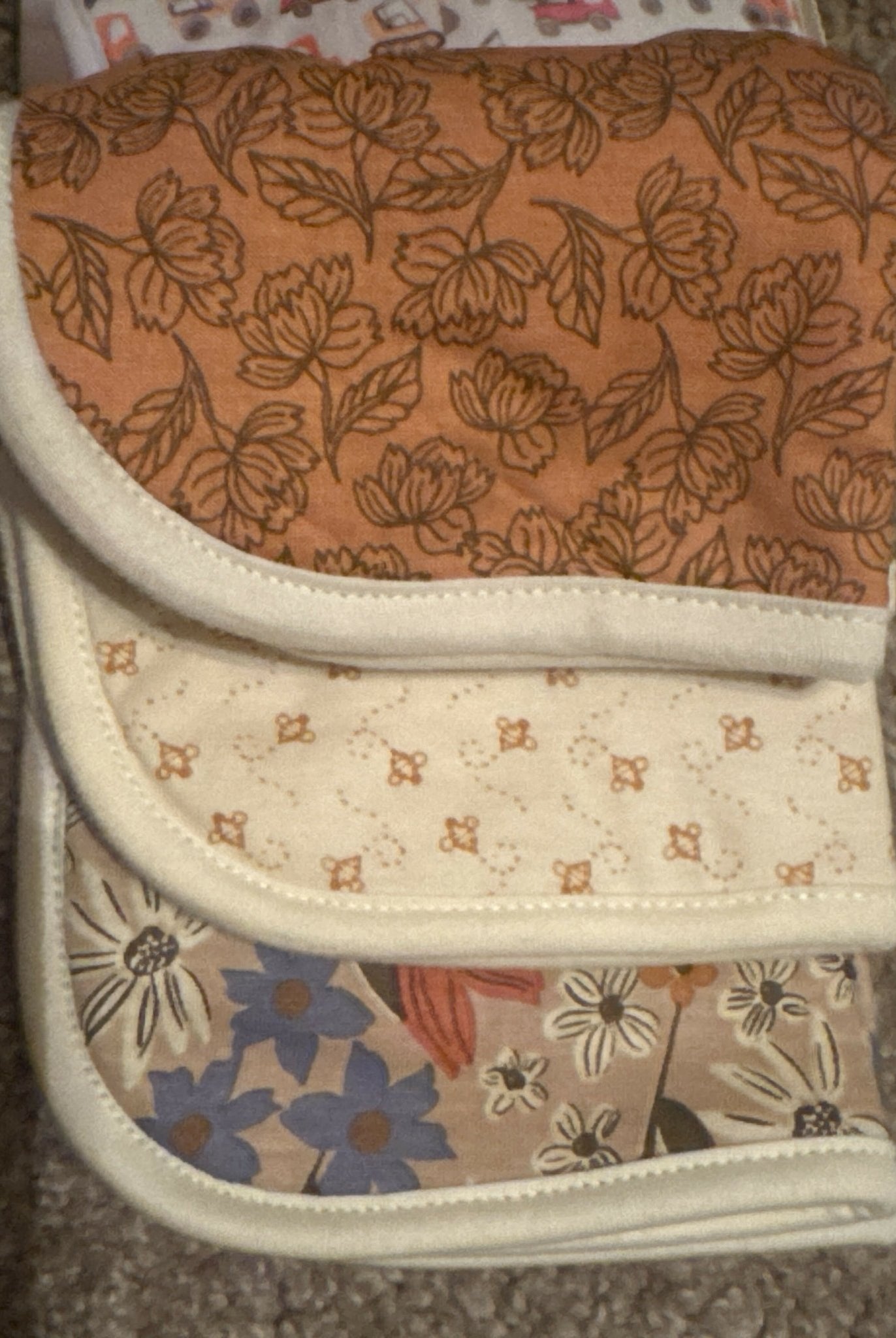 Copper Pearl Burp Cloth 3pk. - Deadwood South Boutique & Company LLC