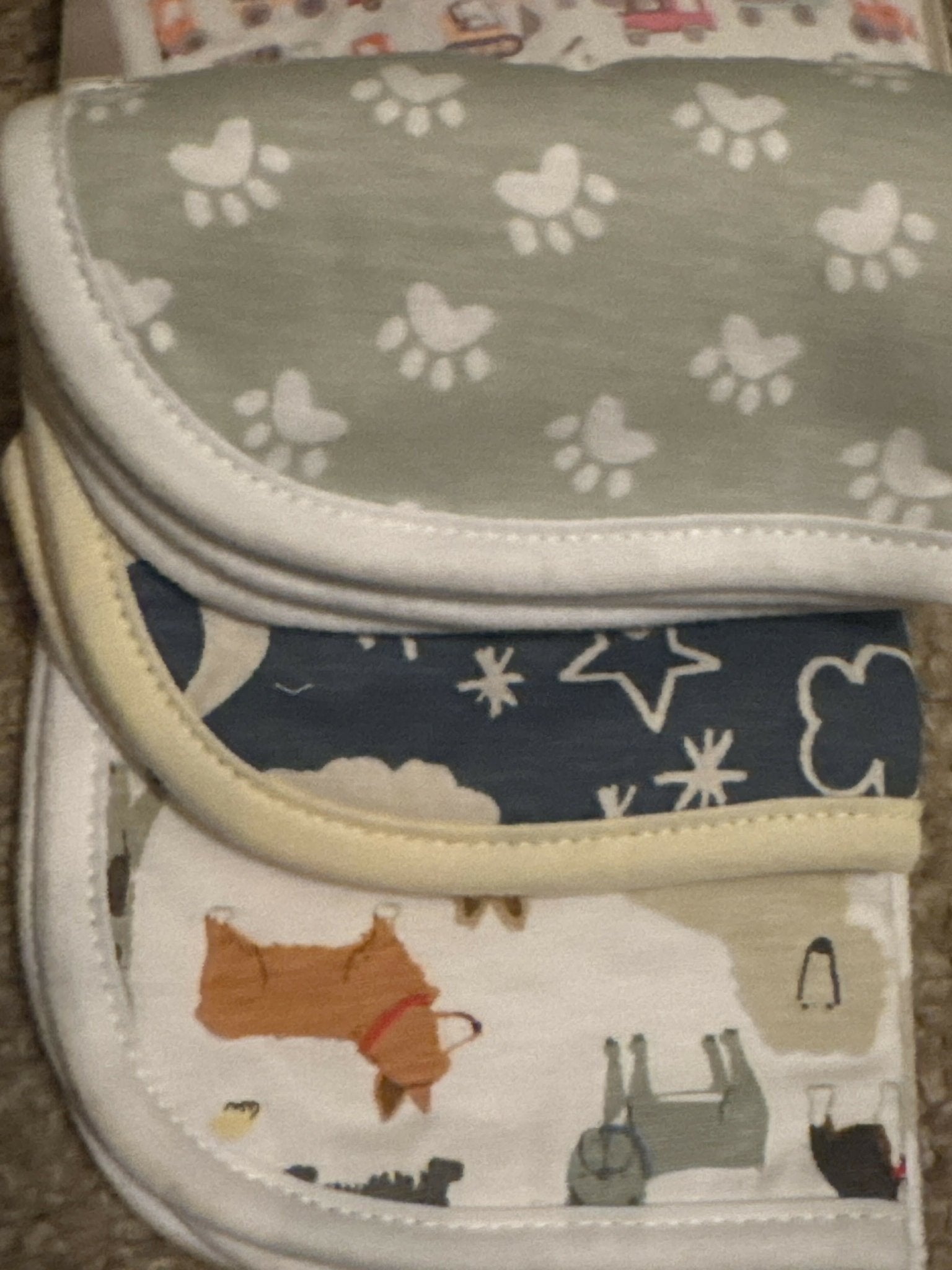 Copper Pearl Burp Cloth 3pk. - Deadwood South Boutique & Company LLC