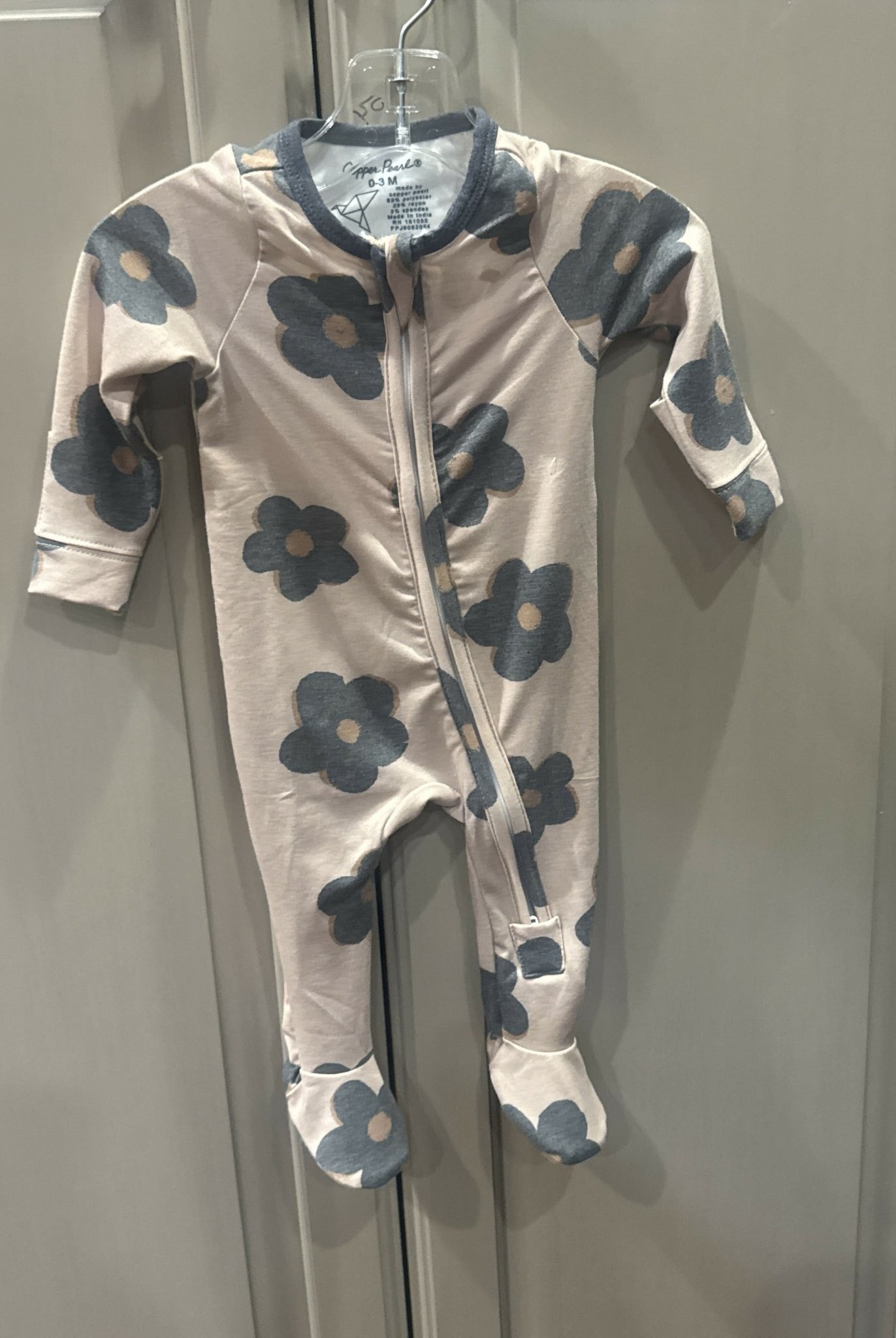 Copper Pearl Zipper Footed Outfit - Deadwood South Boutique & Company LLC