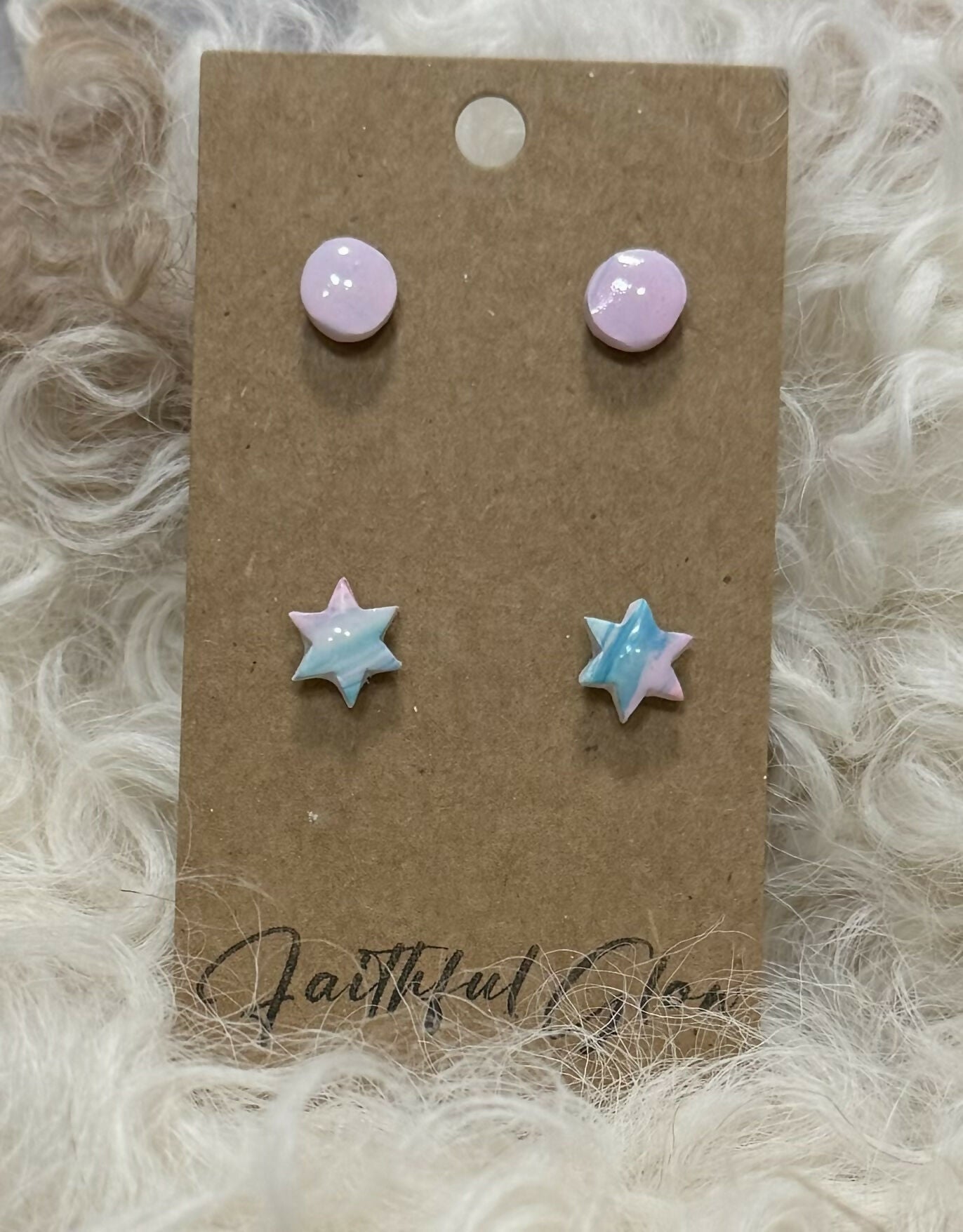 Cotton Candy Stud Duo - Deadwood South Boutique & Company LLC