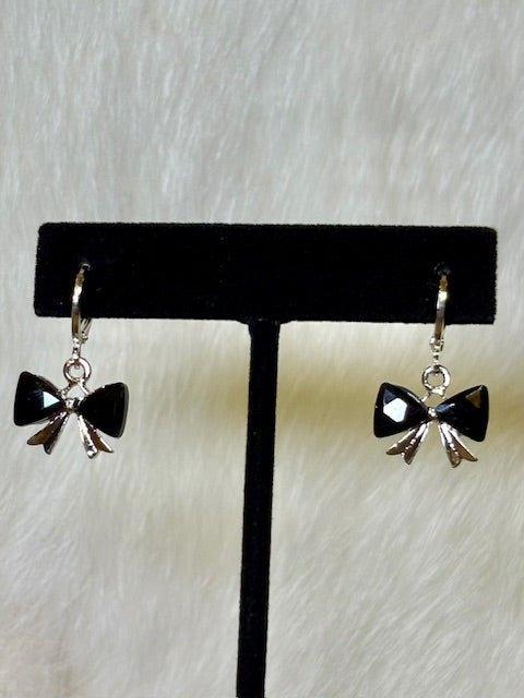 Crosby Silver Bow Earrings - Deadwood South Boutique & Company LLC
