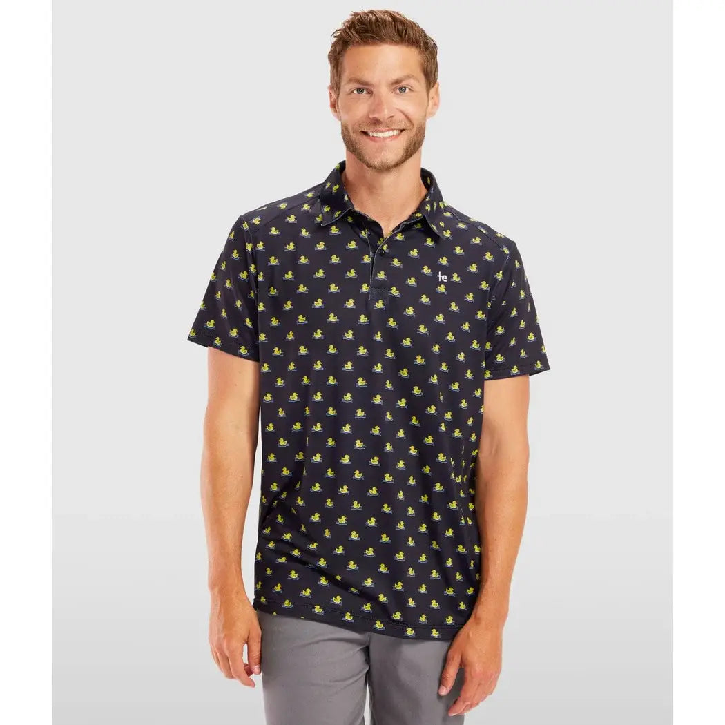 Rubber Ducky Men's Golf Polo Shirt-Men's Shirt-Deadwood South Boutique & Company LLC-Deadwood South Boutique, Women's Fashion Boutique in Henderson, TX