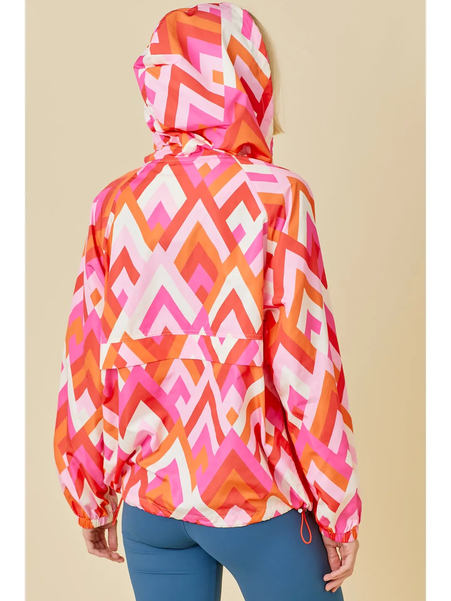 Vintage Chevron Windbreaker-Windbreakers-Deadwood South Boutique & Company LLC-Deadwood South Boutique, Women's Fashion Boutique in Henderson, TX