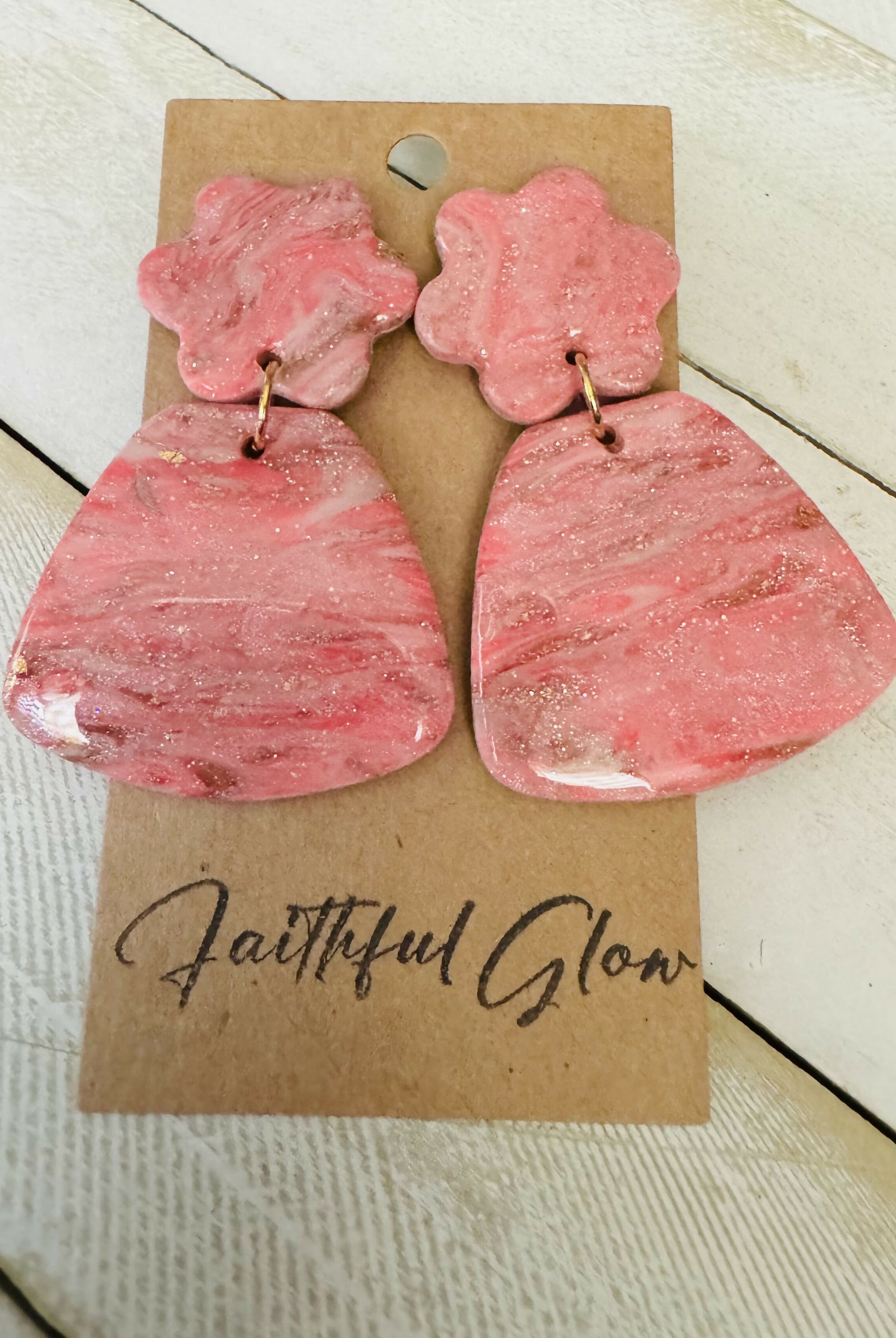 Pink Gold Shimmer-Earrings-Faithful Glow-Deadwood South Boutique, Women's Fashion Boutique in Henderson, TX