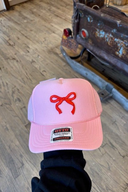 Dainty Bow Trucker Cap - Deadwood South Boutique & Company LLC