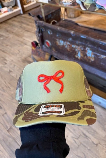 Dainty Bow Trucker Cap - Deadwood South Boutique & Company LLC