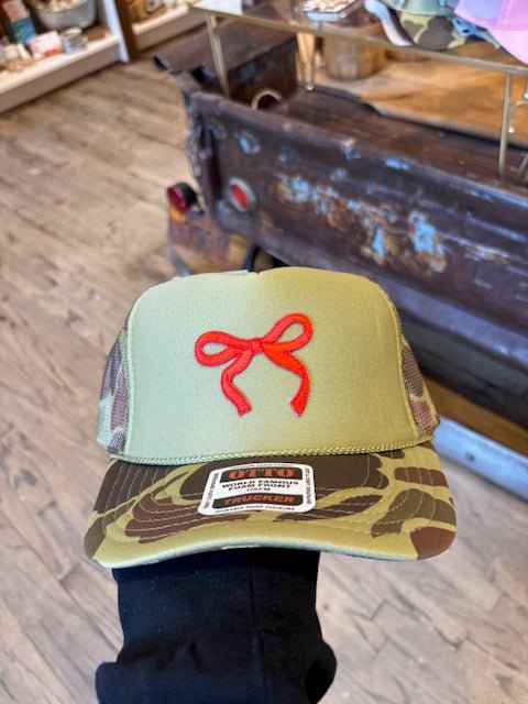 Dainty Bow Trucker Cap - Deadwood South Boutique & Company LLC