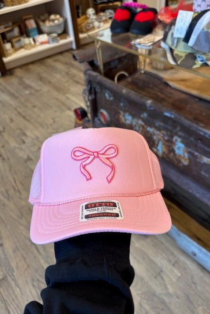 Dainty Bow Trucker Cap - Deadwood South Boutique & Company LLC