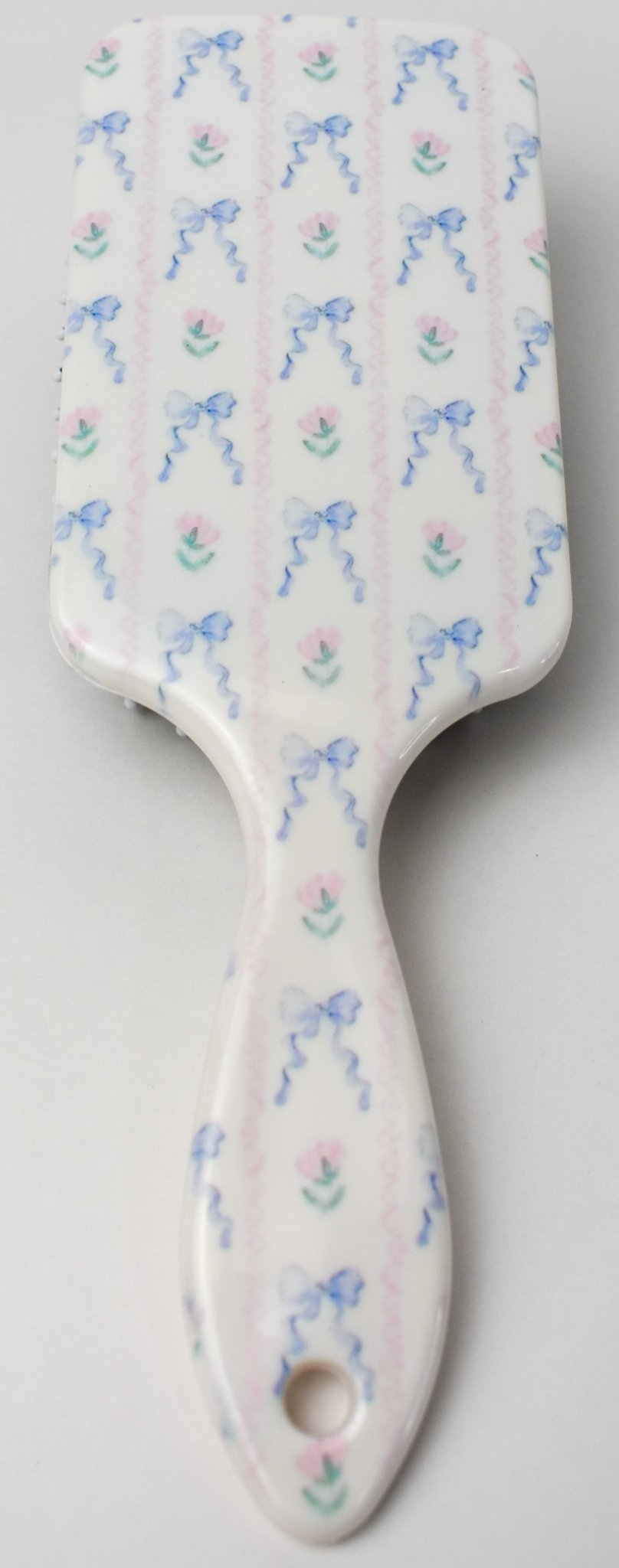 Dainty Floral & Bow Hair Brush - Deadwood South Boutique & Company LLC