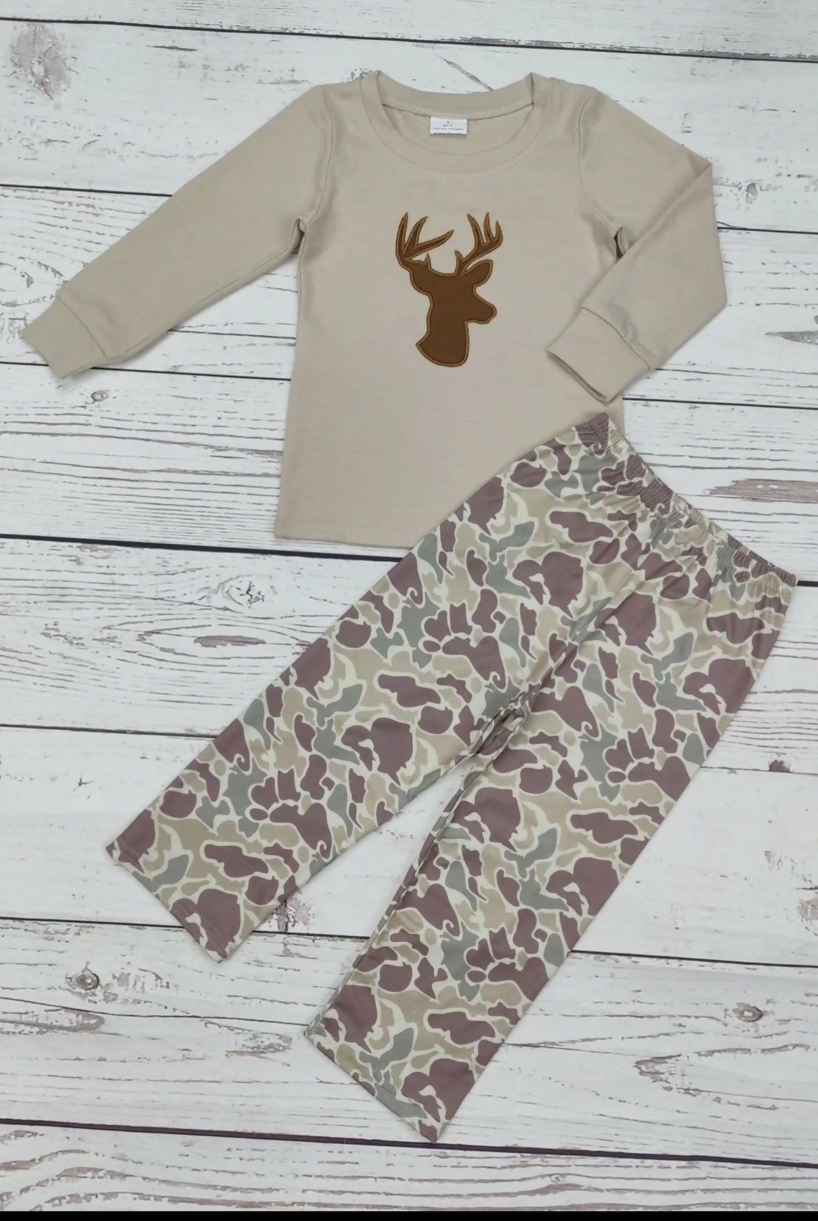 Deer Applique’ Camouflage Pants Set - Deadwood South Boutique & Company LLC