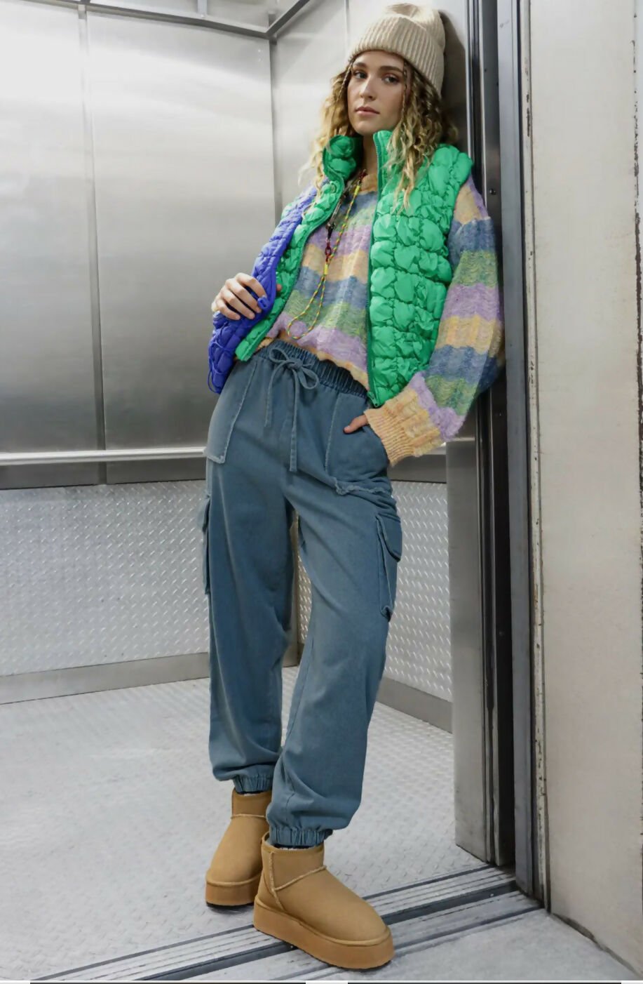 Denim Joggers Cargo Jeans - Deadwood South Boutique & Company LLC