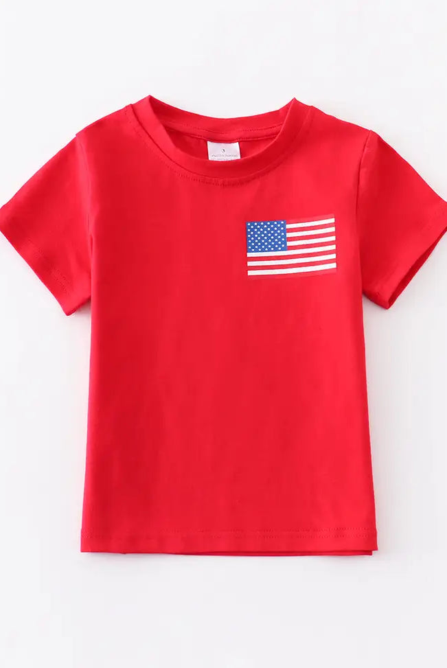 Kids Flag Graphic Tee-Graphic Tees-Deadwood South Boutique & Company-Deadwood South Boutique, Women's Fashion Boutique in Henderson, TX