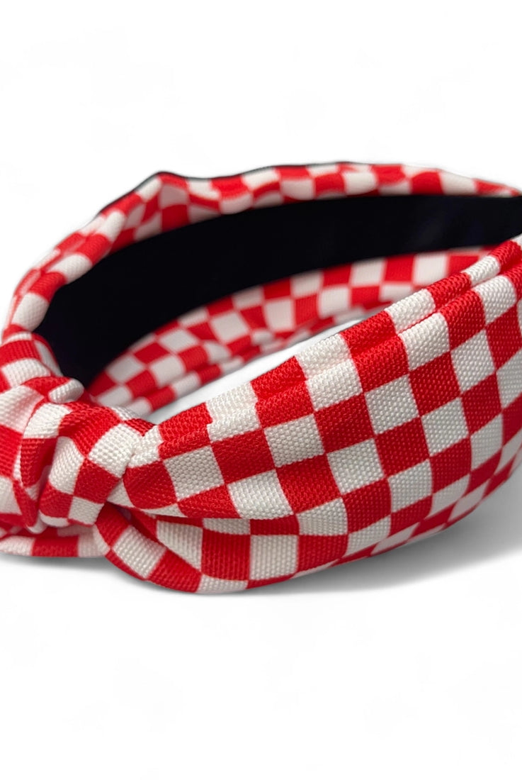 Checkered Game Day Headband-Accessories-Deadwood South Boutique & Company LLC-Deadwood South Boutique, Women's Fashion Boutique in Henderson, TX