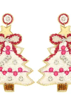 Christmas Tree Beaded Earrings-Jewelry-Deadwood South Boutique & Company LLC-Deadwood South Boutique, Women's Fashion Boutique in Henderson, TX