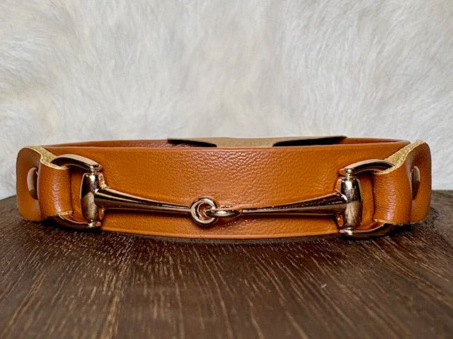 Equestrian Bit Leather Fashion Bracelet - Deadwood South Boutique & Company LLC