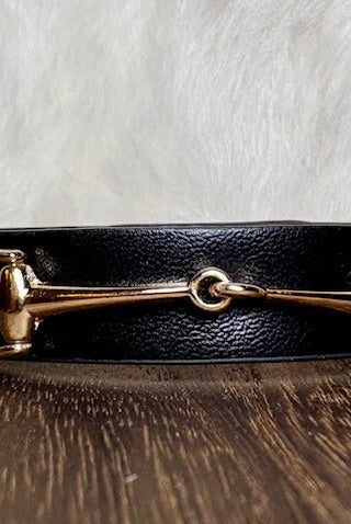Equestrian Bit Leather Fashion Bracelet - Deadwood South Boutique & Company LLC