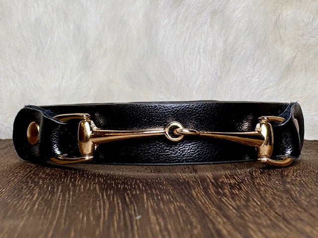 Equestrian Bit Leather Fashion Bracelet - Deadwood South Boutique & Company LLC