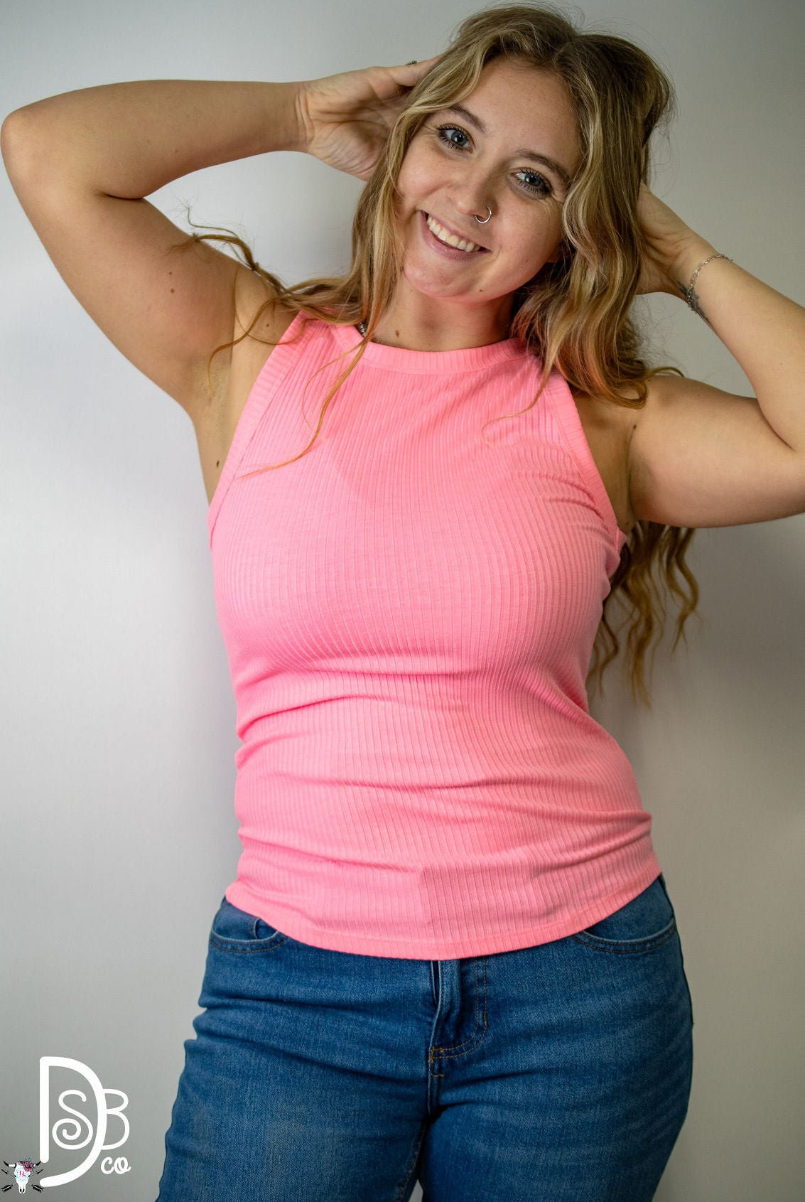 EZ Seemless Cropped Ribbed Tank - Deadwood South Boutique & Company LLC
