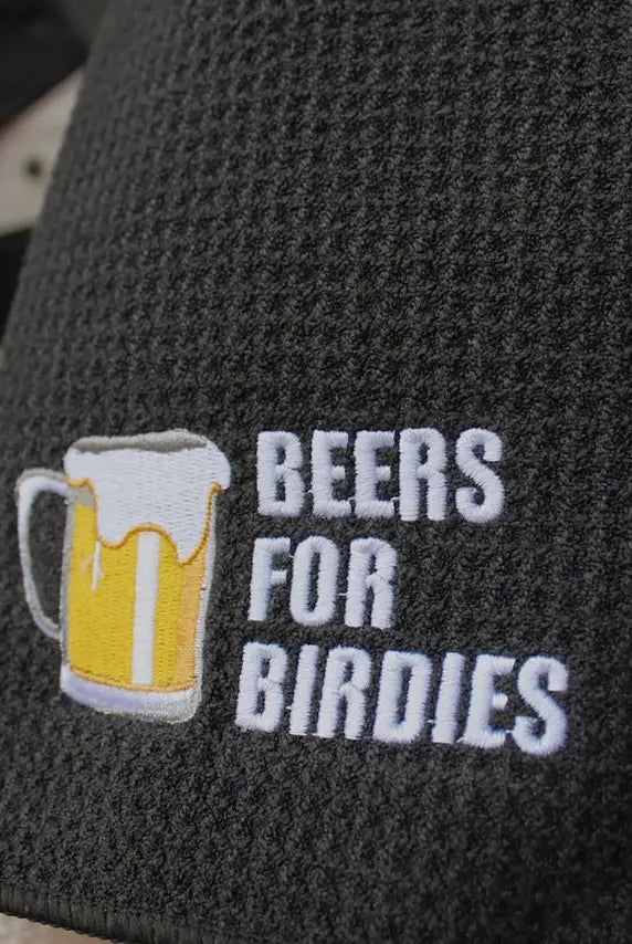 Beers for Birdies Golf Towel-Men's Golf Towel-Deadwood South Boutique & Company LLC-Deadwood South Boutique, Women's Fashion Boutique in Henderson, TX
