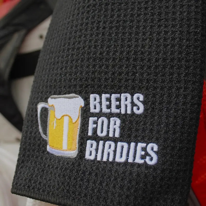 Beers for Birdies Golf Towel-Men's Golf Towel-Deadwood South Boutique & Company LLC-Deadwood South Boutique, Women's Fashion Boutique in Henderson, TX