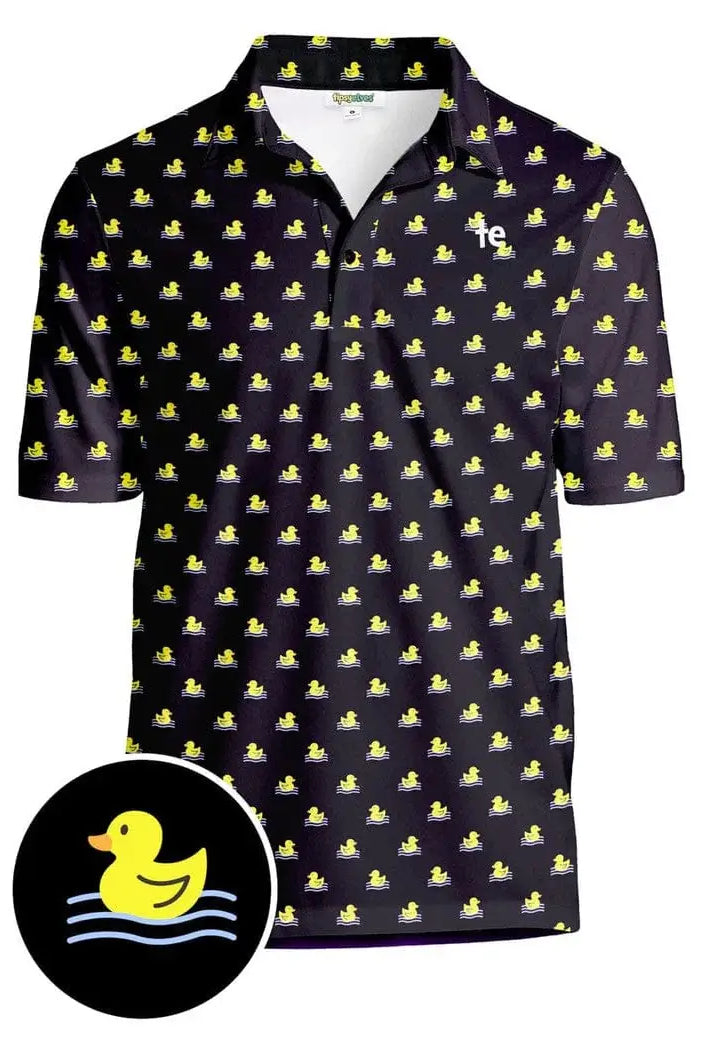 Rubber Ducky Men's Golf Polo Shirt-Men's Shirt-Deadwood South Boutique & Company LLC-Deadwood South Boutique, Women's Fashion Boutique in Henderson, TX
