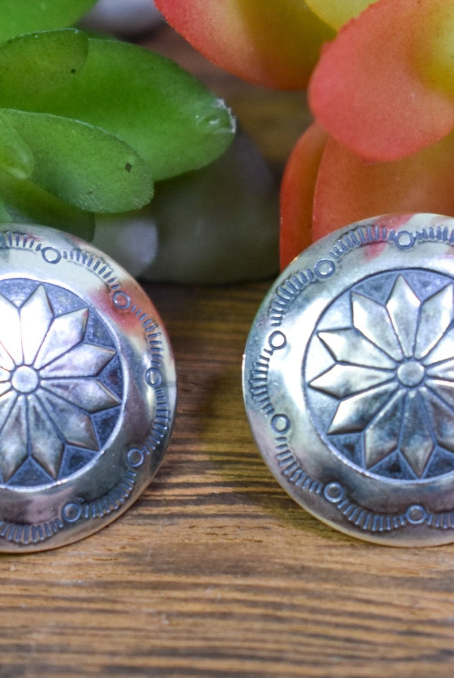 Fae Sterling Silver Concho Oval Studs - Deadwood South Boutique & Company LLC