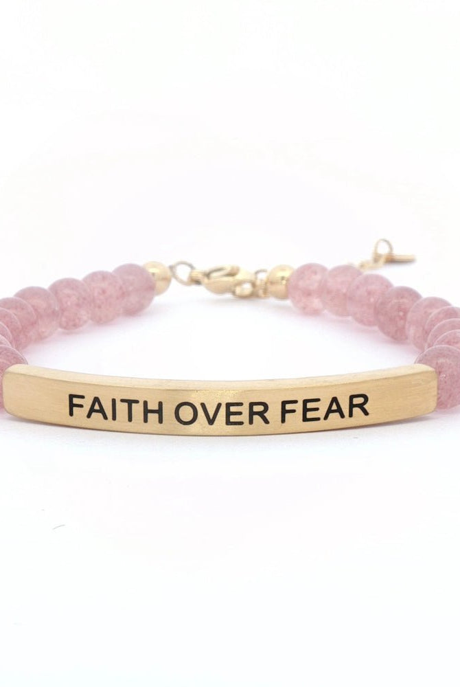 Faith Over Fear Bracelet - Deadwood South Boutique & Company LLC
