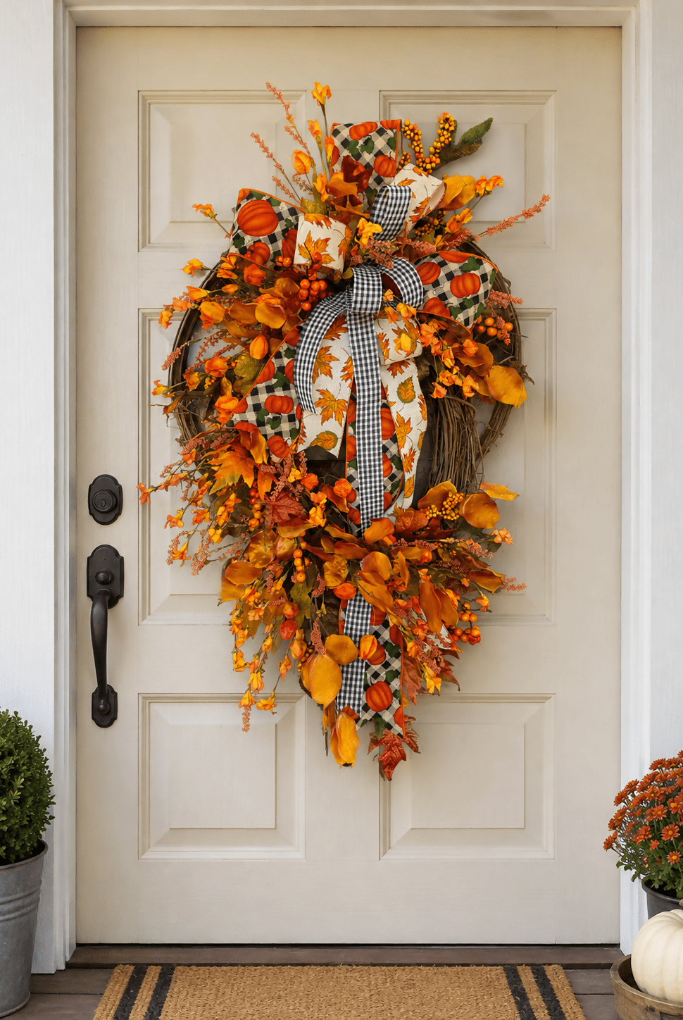 Fall leaves wreath - Deadwood South Boutique & Company LLC