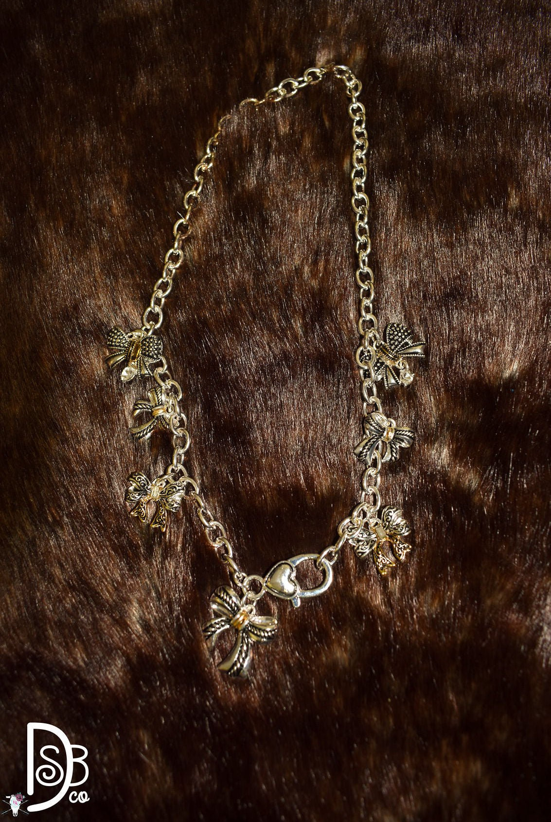 Fashion Bow Charm Necklace - Deadwood South Boutique & Company LLC