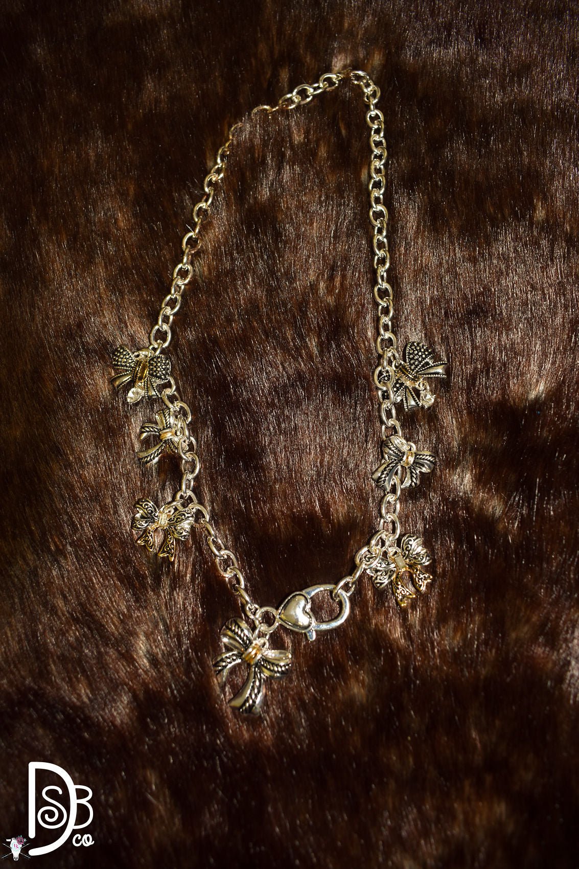Fashion Bow Charm Necklace - Deadwood South Boutique & Company LLC
