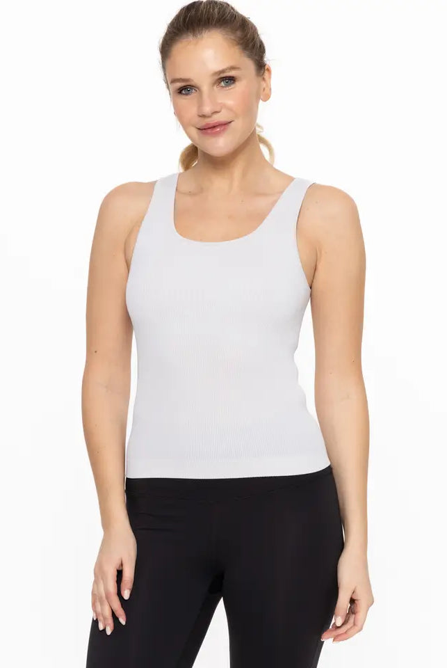 Mono B Classic Ribbed Seamless Tank Top-Tanks-Deadwood South Boutique & Company-Deadwood South Boutique, Women's Fashion Boutique in Henderson, TX