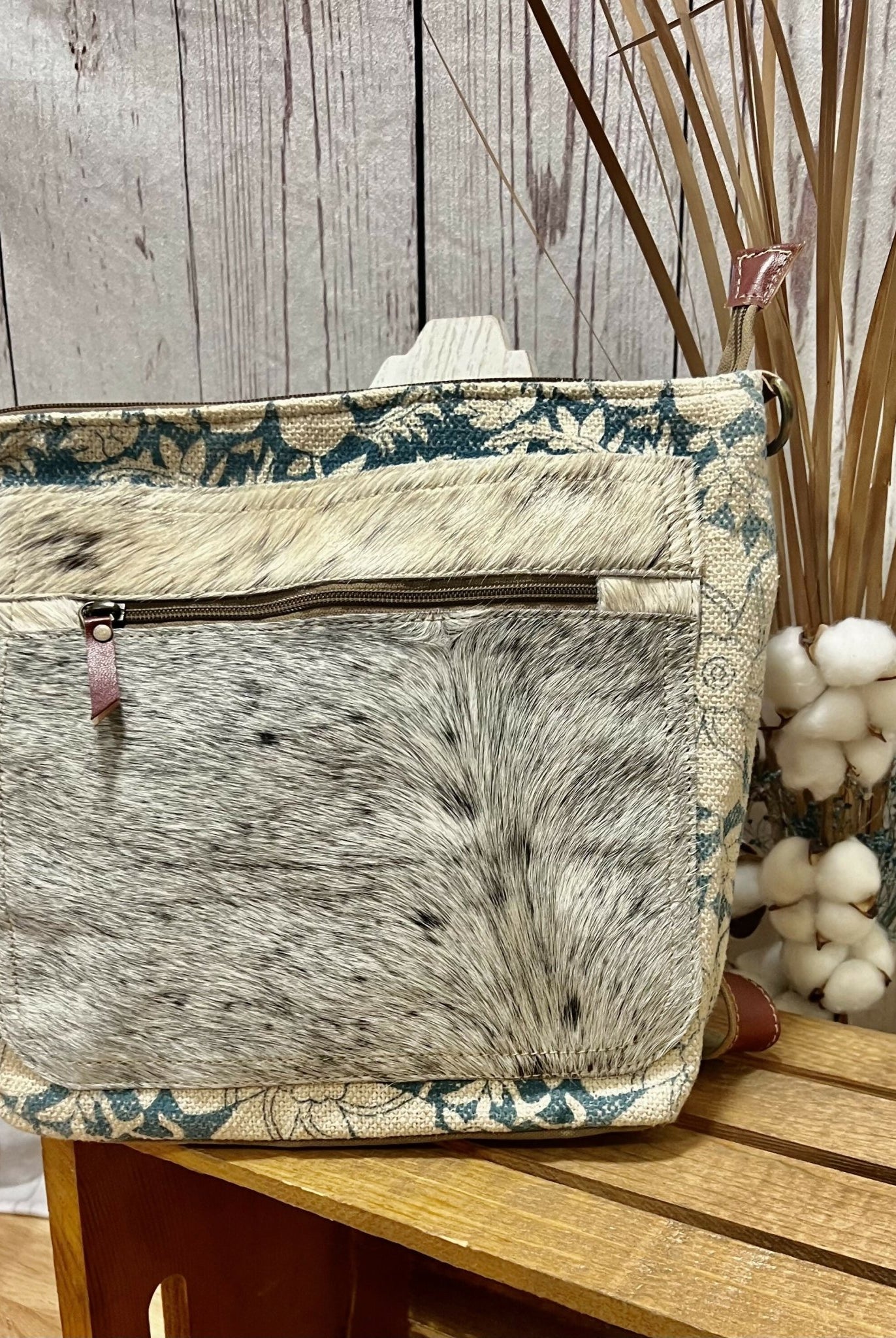Flower Pattern Crossbody - Deadwood South Boutique & Company LLC