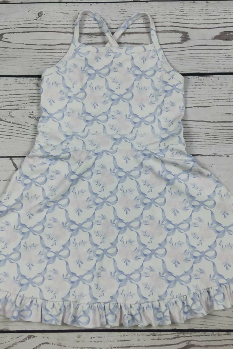 Flowers & Bows Athletic Dress - Deadwood South Boutique & Company LLC