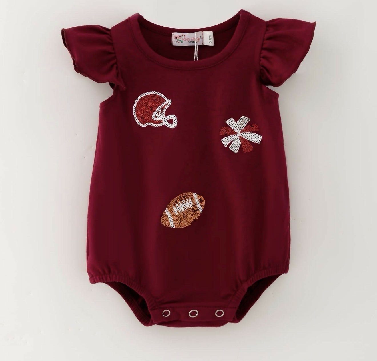Football Sequin Romper - Deadwood South Boutique & Company LLC