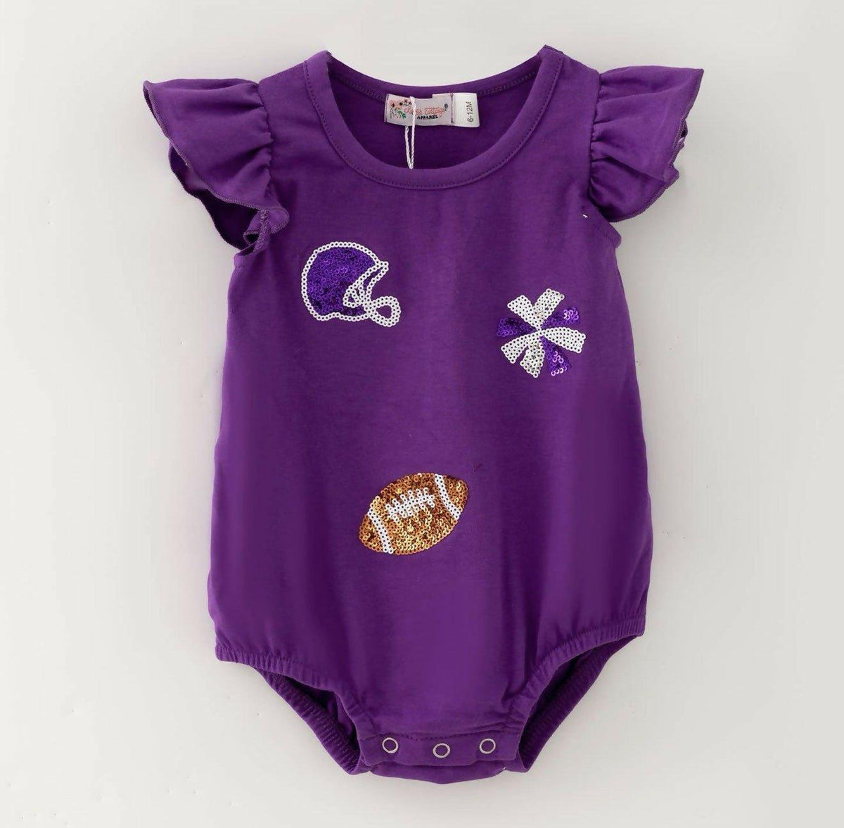 Football Sequin Romper - Deadwood South Boutique & Company LLC